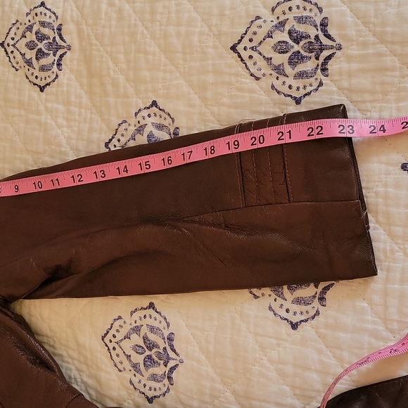 Vintage Berman's Leather Mid Trench W/Belt Approx Size M - Picture 5 of 8